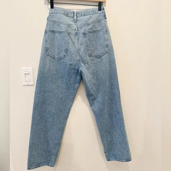 AGOLDE Criss Cross Upsized Jeans size 25 Straight‎ Leg High Rise - Picture 6 of 12